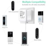 Doorbell Power Adapter, 24V Transformer Compatible with Video Doorbell, 20ft/6M,White - Image 4