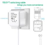 Doorbell Power Adapter, 24V Transformer Compatible with Video Doorbell, 20ft/6M,White - Image 5