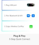 Apple CarPlay Wireless Adapter (2025 Upgrade) – Convert Wired CarPlay to Wireless, Stable Connection, RGB Ambient Lighting, Compatible with Wired CarPlay Cars & iPhone - Image 4