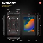 iPad Wireless Charging Case - CTA Wireless Magnetic Charging Case and Base with Splash-Proof, Impact-Resistant Thick Silicone Cover for iPad 10th Generation 10.9” (PAD-ICCB109) - Image 4
