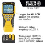 KLEIN TOOLS VDV501-851 Cable Tester Kit with Scout Pro 3 for Ethernet / Data, Coax / Video and Phone Cables, 5 Locator Remotes - Image 3