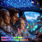 Starlight Headliner Kit 500 Piece Twinkle 0.03in*9.8ft/0.75mm*3m, 16W Starlight Headliner Music/Voice Activated Star Lights for Car, VASTFIRE RGBW Starlights for Theater Game Bed Room Ceiling - Image 4