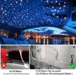 Starlight Headliner Kit 500 Piece Twinkle 0.03in*9.8ft/0.75mm*3m, 16W Starlight Headliner Music/Voice Activated Star Lights for Car, VASTFIRE RGBW Starlights for Theater Game Bed Room Ceiling - Image 7