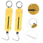 Cabilock 4pcs Portable Mechanical Hanging Scale Capacity Accurate Weight Measurement for Luggage Fishing and Shopping Odorless Iron with Bold Hook Easy to Carry and Use - Image 3