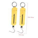 Cabilock 4pcs Portable Mechanical Hanging Scale Capacity Accurate Weight Measurement for Luggage Fishing and Shopping Odorless Iron with Bold Hook Easy to Carry and Use - Image 10