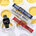 Maledan Breathable Sport Solo Loop Bands for Fitbit Versa 3/4, Sense/Sense 2 - Replacement Wristbands for Men and Women - Smart Watch Accessories - Image 3