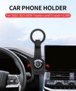 Car Phone Holder for Toyota Land Cruiser LC300 2022 2023 2024 Accessories Start Button Fixed Clip, Phone Mount Compatible with MagSafe, Cell Phone Holder That Does Not Affect Air Vent - Image 3