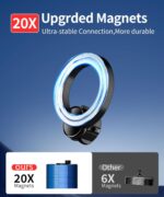 Car Phone Holder for Toyota Land Cruiser LC300 2022 2023 2024 Accessories Start Button Fixed Clip, Phone Mount Compatible with MagSafe, Cell Phone Holder That Does Not Affect Air Vent - Image 4