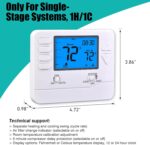 5-1-1 Day Programmable Thermostats for Home 1 Heat/ 1 Cool Conventional Single-Stage Systems - Image 4
