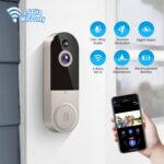 1080p Wireless Video Doorbell Camera with Chime, AI Human Detection, 2-Way Talk, Live View, Night Vision, Cloud Storage, 2.4G WiFi Only, Battery Powered, Indoor Outdoor Surveillance (Linen) - Image 3