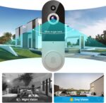 1080p Wireless Video Doorbell Camera with Chime, AI Human Detection, 2-Way Talk, Live View, Night Vision, Cloud Storage, 2.4G WiFi Only, Battery Powered, Indoor Outdoor Surveillance (Linen) - Image 5