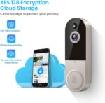 1080p Wireless Video Doorbell Camera with Chime, AI Human Detection, 2-Way Talk, Live View, Night Vision, Cloud Storage, 2.4G WiFi Only, Battery Powered, Indoor Outdoor Surveillance (Linen) - Image 6