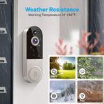 1080p Wireless Video Doorbell Camera with Chime, AI Human Detection, 2-Way Talk, Live View, Night Vision, Cloud Storage, 2.4G WiFi Only, Battery Powered, Indoor Outdoor Surveillance (Linen) - Image 8