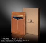 SERMAN BRANDS RFID Blocking Wallet Slim Bifold - Genuine Leather Minimalist Front Pocket Wallets for Men with Money Clip Gift - Image 6