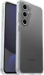 OtterBox Samsung Galaxy S24 FE Symmetry Series Clear Case - Clear, Ultra-Sleek, Wireless Charging Compatible, Raised Edges Protect Camera & Screen - Image 3