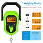 AMIR Digital Fishing Scale, 110lb/50kg Portable Luggage Scale, Electronic Fishing Scale with Lip Gripper, Digital Weight Scale with 38'' Tape Measure, Batteries Included - Image 3