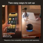 Philips Hue Smart 60W A19 LED Bulb - Soft Warm White Light - 4 Pack - 800LM - E26 - Indoor - Control with Hue App - Works with Alexa, Google Assistant and Apple Homekit - Image 7