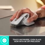 Logitech MX Master 3S Wireless Mouse, Ultra-fast Scrolling, 8K DPI, Track on Glass, Quiet Clicks, USB-C, Bluetooth, Windows, Linux, Chrome - Pale Grey - Image 3