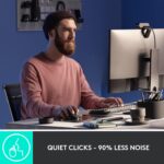 Logitech MX Master 3S Wireless Mouse, Ultra-fast Scrolling, 8K DPI, Track on Glass, Quiet Clicks, USB-C, Bluetooth, Windows, Linux, Chrome - Pale Grey - Image 4