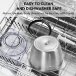 LINKChef Food Chopper, 8 Cup Food Processor Mini Electric, 2L 600W Meat Grinder with 4 Bi-Level Blades, Stainless Steel Mincer for Kitchen, Vegetable, Onion, Garlic, Salad, Baby Food, Fruit, Nuts - Image 6