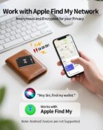 Wallet Tracker Card for Apple Find My, Rechargeable Bluetooth Tracker (iOS Only), IP68 Waterproof Key Finder Locator with Sound, Alternative to Air Tag Smart Card with Key Chain Hole (1 Pack) - Image 4