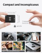 Wallet Tracker Card for Apple Find My, Rechargeable Bluetooth Tracker (iOS Only), IP68 Waterproof Key Finder Locator with Sound, Alternative to Air Tag Smart Card with Key Chain Hole (1 Pack) - Image 8