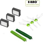 Replacement Vacuum Parts for iRobot Roomba i & j & e and Combo i & j Series, 1 Sets Rubber Brushes, 3 HEPA Filters, 3 Side Brushes for i1+/i2+/i3+/i4+/i5+/i6+/i7+/i8+/j5+/j6+/j8+/j9+/e5/e6 - Image 4