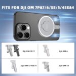 Magnetic Phone Holder Adapter for DJI Osmo Mobile 7/7P/6/5/4/SE, for MagSafe Quick-Release Mount - Compatible with DJI Osmo Mobile 7/7P/6/5/4/SE for Gimbal Stabilize Accessories - Image 4