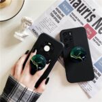 Clear Crystal Glitter Collapsible Expanding Moblile Cell Phone Grip Stand Holder for Smartphones and Tablets Phone Accessory (Green) - Image 3