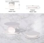 Clear Crystal Glitter Collapsible Expanding Moblile Cell Phone Grip Stand Holder for Smartphones and Tablets Phone Accessory (Green) - Image 8