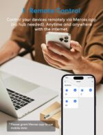 meross Smart Plug Mini Support Apple HomeKit, Siri, Alexa, App Control, Timer, 15A & Reliable Wi-Fi, No Hub Needed, 2.4G WiFi Only, 2 Pack - Image 4