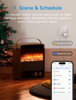 meross Smart Plug Mini Support Apple HomeKit, Siri, Alexa, App Control, Timer, 15A & Reliable Wi-Fi, No Hub Needed, 2.4G WiFi Only, 2 Pack - Image 5