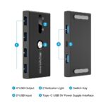 USB Switch, USB 3.0 Switcher 2 Computers Share 4 USB for PC Mouse Keyboard Printer Scanner, USB KVM Switch Selector Compatible with Windows, Mac, Linux - Image 4