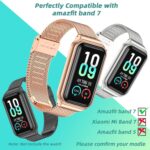 MIJOBS Metal Replacement Strap for Amazfit Band 7 - Compatible with Amazfit 7 Fitness Tracker - Image 4