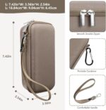 Hard Carrying Case for Garmin Xero C1 Pro Ballistic Precision Chronograph, Compact Chronograph Storage Holder with Mesh Bag fit USB Cable, Cleaning Cloth, USB Charging Adapters, Brown - Image 4
