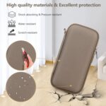 Hard Carrying Case for Garmin Xero C1 Pro Ballistic Precision Chronograph, Compact Chronograph Storage Holder with Mesh Bag fit USB Cable, Cleaning Cloth, USB Charging Adapters, Brown - Image 6