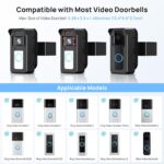 Ring Doorbell Mount No Drill: Blink DoorBell Camera Adjustable Angle Holder - Anti Theft Video Door Bell Mounting Bracket Door Security Apartment Essentials - Image 4