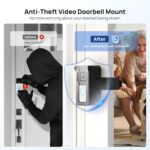 Ring Doorbell Mount No Drill: Blink DoorBell Camera Adjustable Angle Holder - Anti Theft Video Door Bell Mounting Bracket Door Security Apartment Essentials - Image 9