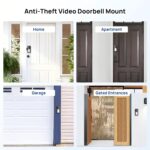 Ring Doorbell Mount No Drill: Blink DoorBell Camera Adjustable Angle Holder - Anti Theft Video Door Bell Mounting Bracket Door Security Apartment Essentials - Image 10
