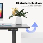 Dual Motor Electric Standing Desk Frame for Home Office Height and Length Adjustable Sit Stand Desk Legs Ergonomic Stand Up Desk Frame with 350lbs Powerful Motor & 3 Memory Settings (Black) - Image 9