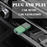 Mini 2-in-1 USB Bluetooth Receiver,5.4 Wireless Audio Adapter 3.5mm Car Kit Music Receiver for Home/Car Stereo Sound System, Bluetooth Adapter(Aux in) with 3.5mm Cable(Green) - Image 5