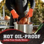 KITCHEN PERFECTION Silicone Smoker Oven Gloves -Extreme Heat Resistant BBQ Gloves -Handle Hot Food Right on Your Smoker Grill Fryer & Pit | Waterproof Oven Mitts |Superior Value Set+3 Bonuses - Image 5