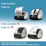 BETCKEY - Compatible DYMO 30323 (2-1/8" x 4") Shipping/Name Badge Labels, Perforated, Compatible with DYMO Labelwriter 450, 4XL, NOT Fit 550 & 5XL [10 Rolls/2400 Labels] - Image 3
