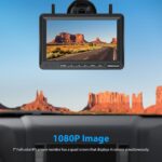 1080P 7" Wireless RV Backup Camera System, Compatible with Furrion Pre-Wired RV Truck Trailer, DVR Monitor & IR Night Vision Rear View Camera, IP69K Waterproof, Adjustable Parking lines, BW7 - Image 3