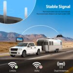 1080P 7" Wireless RV Backup Camera System, Compatible with Furrion Pre-Wired RV Truck Trailer, DVR Monitor & IR Night Vision Rear View Camera, IP69K Waterproof, Adjustable Parking lines, BW7 - Image 4