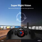 1080P 7" Wireless RV Backup Camera System, Compatible with Furrion Pre-Wired RV Truck Trailer, DVR Monitor & IR Night Vision Rear View Camera, IP69K Waterproof, Adjustable Parking lines, BW7 - Image 5