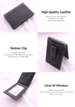 Timberland Men's Slim Leather Front Pocket Credit Card Holder Wallet - Image 6