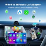 2 in 1 Mini Android Auto and Wireless CarPlay Adapter Convert Factory Wired to Wireless Dongle, Compact Size USB CarPlay Wireles Stick AAndroid Auto Adapter for iOS 12+/Android No Delay - Image 3