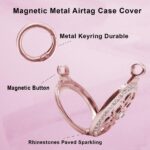 Airtag Necklace for Adults, Metal Jewelry Chain Airtag Holder Necklace for Women Men GPS Tracker Necklace Compatible with Air Tag (Rose Gold) - Image 8