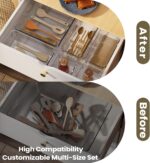 21 PCS Clear Drawer Organizer Storage Bins, 21 Piece Set, Organizers and Storage Bins for Makeup, Jewelry, Gadgets for Kitchen, Bedroom, Bathroom, Office (21) - Image 4